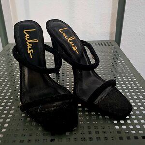 Lulus Black High Heel Size 6 - barely worn
